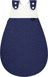 Alvi, Alvi® Baby Mäxchen® Außensack Jersey Hearts Navy, 