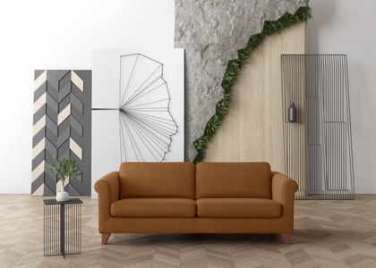 machalke®, machalke® 3-Sitzer »amadeo«, Ledersofa mit geschwungenen Armlehnen, Breite 213 cm, machalke® 3-Sitzer »amadeo« Ledersofa mit geschwungenen Armlehnen, Breite 213 cm