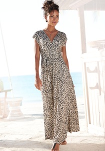Buffalo, Buffalo Maxikleid, (mit Bindegürtel), mit Alloverdruck, Sommerkleid mit Taschen, Strandkleid, Buffalo Maxikleid, (mit Bindegürtel), mit Alloverdruck, Sommerkleid mit Taschen, Strandkleid