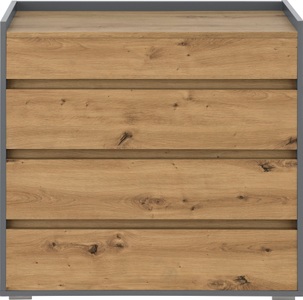 INOSIGN, INOSIGN Kommode »Kosmo«, Breite 80 cm, 4 Schubkästen, INOSIGN Kommode »Kosmo«, 4 Schubladen mit Vollauszug
