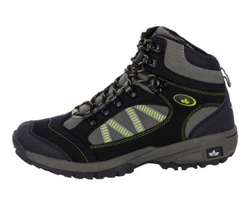 Lico, Herren Wander-Trekkingstiefel, schwarz/ grau/ grün, Gr. 47, Lico Wanderschuh »Outdoorstiefel Rancher High«
