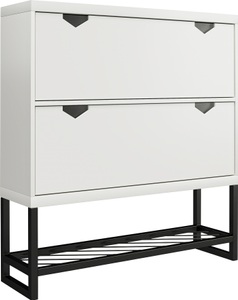 CosmoLiving by Cosmopolitan, CosmoLiving by Cosmopolitan Schuhschrank »Brielle«, (1 St.), mit 2 Klappen, 4-5 Paar Schuhe pro Klappe, Breite 90 cm, Höhe 110 cm, CosmoLiving by Cosmopolitan Schuhschrank »Brielle«, (1 St.), mit 2 Klappen, 4-5 Paar Schuhe pro Klappe, Breite 90 cm, Höhe 110 cm
