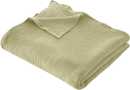 LeGer Home by Lena Gercke, LeGer Home by Lena Gercke Wohndecke »Hevin«, Tagesdecke im Baumwoll - Crinkle Effekt, Kuscheldecke, LeGer Home by Lena Gercke Wohndecke »Hevin«, Tagesdecke im Baumwoll-Crinkle-Effekt, Musselin, Kuscheldecke