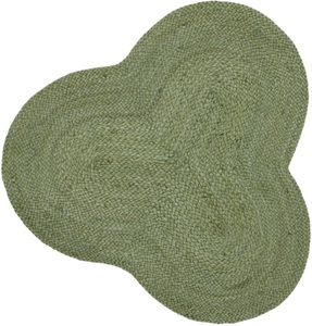 carpetfine, carpetfine Sisalteppich »Juteteppich Alia«, rechteckig, natürliches Pflanzenmaterial von Hand gewebt, Boho Style, carpetfine Teppich »Alia Juteteppich«, wolkenförmig, 10 mm Höhe, handgewebt aus Jute, Naturteppich, Sonderform blau, Boho Style, uni