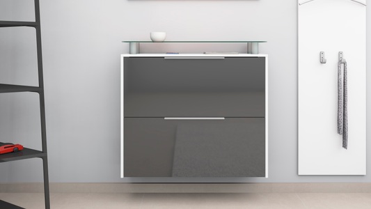 borchardt Möbel, borchardt Möbel Schuhschrank »Rena«, hängend, mit Glasablage, borchardt Möbel Schuhschrank »Rena«, hängend, mit Glasablage