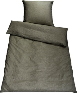 Setex, SETEX Bettwäsche »Chambray«, (2 tlg.), in diversen Uni-Tönen, SETEX Bettwäsche »Chambray«, in diversen Uni-Tönen