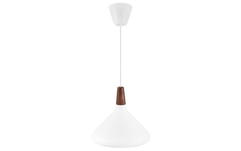 Nordlux, Hängeleuchte Nori Ø 27 cm, weiß, Nordlux Pendelleuchte »Nori 27«, Leuchtmittel E27 Leuchtmittel wechselbar