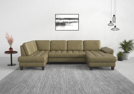 SIT&MORE, sit&more Wohnlandschaft, wahlweise mit Bettfunktion, Bettkasten, Sitztiefenverstellung, sit&more Wohnlandschaft »Westham U-Form«, wahlweise mit Bettfunktion, Bettkasten, Sitztiefenverstellung