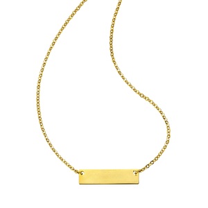 FIRETTI, Firetti Namenskette »mit ID-Platte für kostenlose Gravur«, Firetti Kette mit Anhänger »Schmuck Geschenk Halskette«