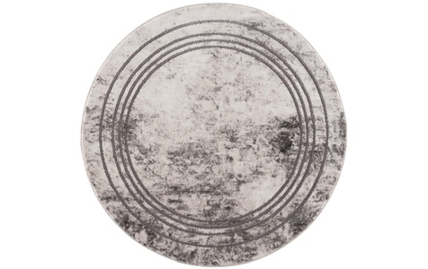 undefined, Teppich »Noa grey«, rund, - mm Höhe, Carpet City Teppich »Noa 9341«, rund, 11 mm Höhe, Kurzflor, Modern, Weicher For, Pflegeleicht