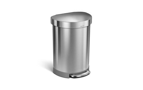 Simplehuman, Simplehuman Treteimer CW2029 60, simplehuman Mülleimer »Halbrunder«, 1 Behälter
