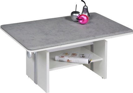 Pro-Line, PRO Line Couchtisch »Avant«, mit Funktion, höhenverstellbar mit Lift, wahlweise mit oder ohne ausziehbare Platte, Ablageboden, rechteckig, PRO Line Couchtisch »Avant«, Funktion, höhenverstellbar mit Lift, mit oder ohne ausziehbare Platte