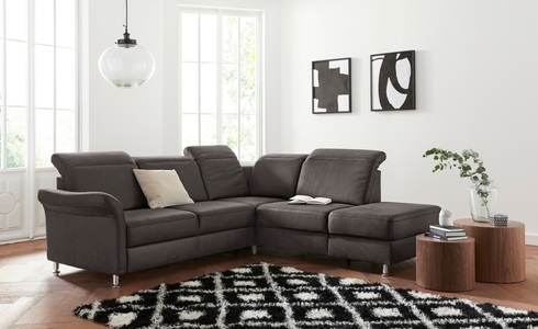 sit&more Ecksofa, inklusive Federkern, wahlweise mit Kopfteilverstellung, Bettfunktion und Stauraum