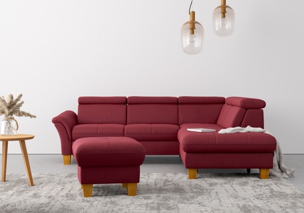 HOME AFFAIRE, Home affaire Ecksofa »Lindgren«, wahlweise mit TV-Funktion, Stauraum und Kopfteilverstellung, Home affaire Ecksofa »Lindgren L-Form«, wahlweise mit TV-Funktion, Stauraum und Kopfteilverstellung