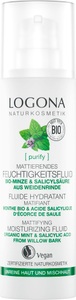 Logona, Logona Purify Logona Purify Mattierendes Feuchtigkeitsfluid Bio-Minze & Salicylsäure aus der Weidenrinde 30.0 ml, LOGONA Gesichtsfluid »mattierend«