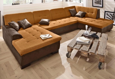 HOME AFFAIRE, Home affaire Wohnlandschaft »Bergen«, wahlweise mit Bettfunktion, 