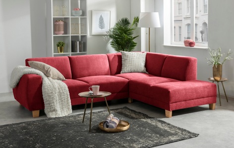 MAX WINZER, Max Winzer® Ecksofa »Blackpool«, Max Winzer® Ecksofa »Blackpool modern, mittlere Sitzhärte mit hochwertiger Schaumpolsterung«, Lounge-Charakter durch niedrigen, leicht gewölbten Rücken