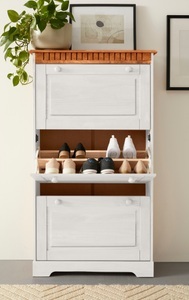 Home affaire Schuhschrank »Lisa«, mit 3 Klappen, Höhe 134 cm, Breite 75 cm