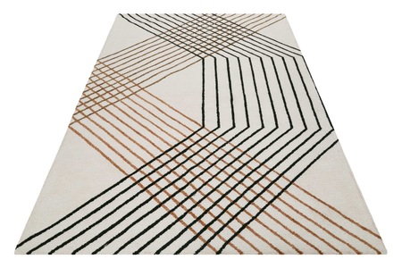 Esprit Teppich »Bass«, rechteckig, modern, nachhaltig, handgetuftet, Linien Muster, Wohn-, Schlafzimmer