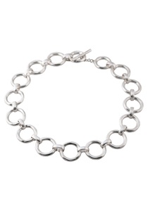 J.Jayz, J.Jayz Collier »mit Ringen, rund, matt«, Firetti Collier »mit Ringen, rund, matt«