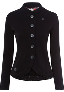 Ragwear, Ragwear Sweatjacke »AVALINA O«, Ragwear Sweatjacke »AVALINA O« maritimer Sweat-Blazer mit Kontrast-Details