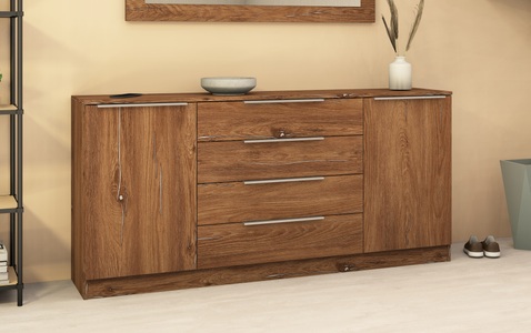 borchardt Möbel, borchardt Möbel Kommode »Oliva«, Breite 166 cm, mit 4 Schubkästen, borchardt Möbel Kommode »Oliva«, Breite 166 cm, mit 4 Schubkästen