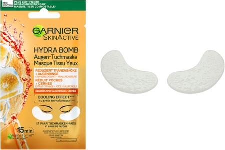 Garnier, Garnier Skin Active Garnier Skin Active Hydra Bomb Augen-Tuchmaske Orange #familyCode($!item.productFamily) 1.0 pieces, GARNIER SkinActive Hydra Bomb Augen-Tuchmaske (6g)