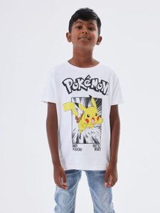 Name It, T-Shirt NKMNOISI POKEMON in bright white, 