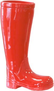 Gilde, GILDE Schirmständer »Regenschirmständer Stiefel, rot«, für Regenschirme, Höhe 45 cm, Gummistiefel-Form, aus Keramik, GILDE Schirmständer »Regenschirmständer Stiefel, rot«, (1 St.), für Regenschirme, Höhe 45 cm, Gummistiefel-Form, aus Keramik