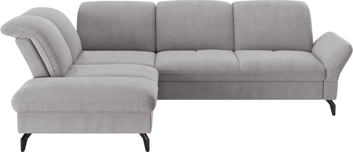 SIT&MORE, sit&more Ecksofa »Leandro L-Form«, Wahlweise mit Bett-, Kopfteil - und Armlehnfunktion, sowie Stauraum