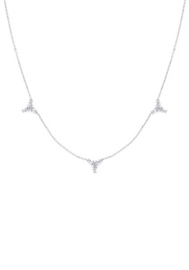 TAMARIS, Tamaris Kette mit Anhänger »Blume, Blüte, TJ-0247-N-45, TJ-0248-N-45«, mit Zirkonia (synth.), 
