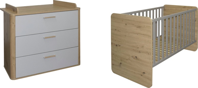 Mäusbacher Babymöbel-Set, (Wiko/Bett)