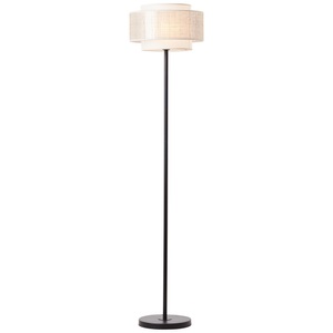 Brilliant, Stehleuchte Odar mit Bambus, Brilliant Stehlampe »Odar«, 1 flammig, Leuchtmittel E27 ohne Leuchtmittel, Stehlampe 1flg schwarz/beige