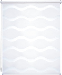 LIEDECO, Doppelrollo »Wave«, Liedeco, Lichtschutz, ohne Bohren, freihängend, Liedeco Doppelrollo »Wave«, Lichtschutz, ohne Bohren, freihängend, Klemmfix-DUO-Rollo, Doppelrollo 