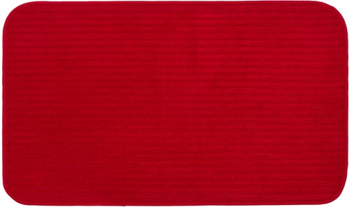 Gözze Badematte »Berlin«, Höhe 7 mm, rutschhemmend beschichtet, fussbodenheizungsgeeignet, Badteppich, Uni Farben, Cord Optik, waschbar