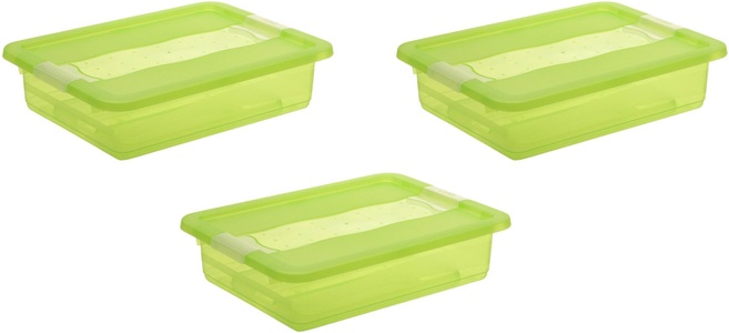 keeeper, keeeper Aufbewahrungsbox »cornelia«, (Set, 3 St.), keeeper Organizer »cornelia«, (Set, 3 St.), Aufbewahrungsbox, mit Deckel, Schiebeverschluss, 7 L