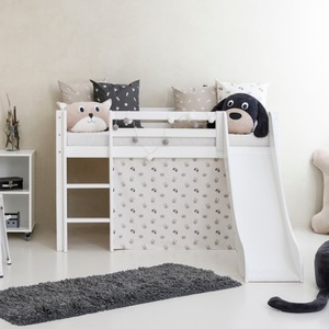 Hoppekids, Hoppekids Hochbett »«Pets Natur»«, Rutsche & Vorhang Grau und viel Auswahl, Hoppekids Hochbett »«Pets Natur»«, Rutsche & Vorhang Grau und viel Auswahl