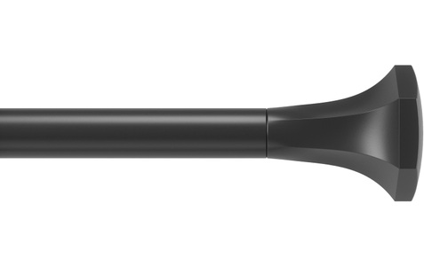 Umbra, Umbra Vorhangstange »Sita, Schwarz matt«, Fixmass, Umbra Vorhangstange »Sita, Schwarz matt«, Fixmass