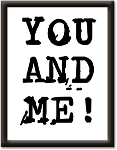 Artland, Artland Wandbild »Du & Ich«, Artland Wandbild »Du & Ich«, Sprüche & Texte, (1 St.)