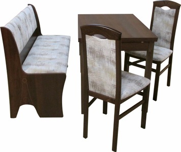 HOME AFFAIRE, Home affaire Essgruppe »Halle«, (Set, 4 tlg.), mit Truhenbank, Home affaire Essgruppe »Halle«, (Set, 4 tlg.), mit Truhenbank