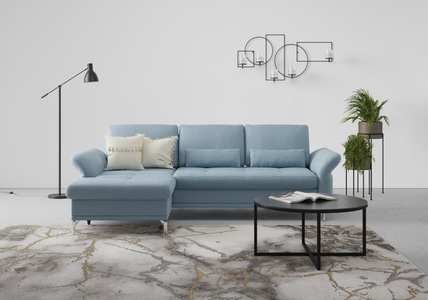 INOSIGN, INOSIGN Ecksofa »Palm Beach«, Federkern, mit Sitztiefenverstellung, wahlweise mit Bettfunktion, Bettkasten und Armteilverstellung, INOSIGN Ecksofa »Palm Beach L-Form«, Federkern, mit Sitztiefenverstellung, wahlweise mit Bettfunktion