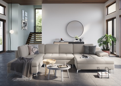sit&more Wohnlandschaft, mit Mega-Recamiere, wahlweise mit Bettfunktion und Bettkasten