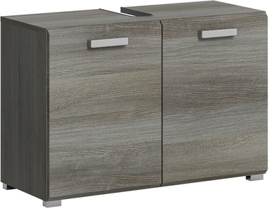 WELLTIME, welltime Waschbeckenunterschrank, (1 St.), Badmöbel, Badschrank, Waschbeckenunterschrank in 80cm Breite, 2 Türen, welltime Waschbeckenunterschrank, (1 St.), Badmöbel, Badschrank, Waschbeckenunterschrank in 80cm Breite, 2 Türen