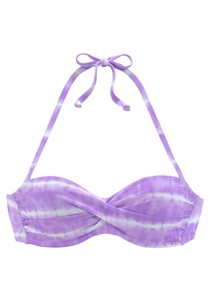 S.Oliver, s.Oliver Bügel-Bikini-Top »Enja«, mit Batikdruck und Wickeloptik, s.Oliver Bügel-Bikini-Top »Enja«, mit Batikdruck und Wickeloptik