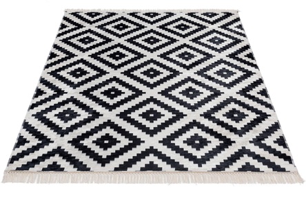 Sehrazat, Teppich, »Caimas 2980«, Sehrazat, rechteckig, Höhe 5 mm, gedruckt, Sehrazat Teppich »EFE 1015«, rechteckig, 5 mm Höhe, Wohnzimmer, Flachwebteppich, Scandi Style
