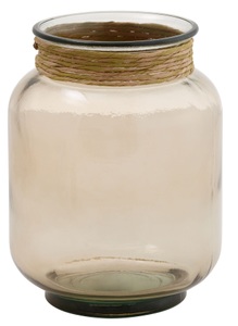 GOODproduct, GOODproduct Tischvase »Beelia«, aus recyceltem Glas, Höhe ca. 25 cm, 