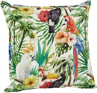 H.O.C.K, Dekokissen Beach Life, H.O.C.K. Dekokissen »Paradise 8«, im tropischen Design, Kissenhülle mit Füllung, 1 Stück