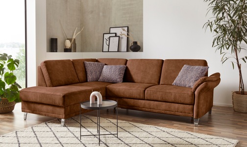 sit&more Ecksofa »Clio V«, wahlweise mit Bettfunktion und Bettkasten, inklusive Federkern