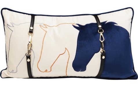 Kare Design, Kissen Horsefaces 28x50cm, KARE Dekokissen »Horsefaces«