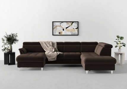 sit&more Wohnlandschaft, inklusive Kopfteilverstellung, wahlweise mit Bettfunktion und Bettkasten